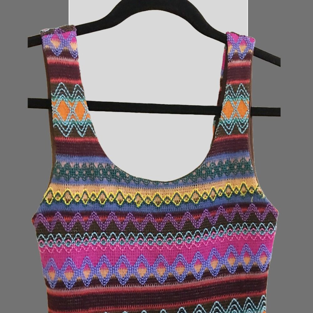 ESTAM Multicolor Knit Dress, Sz S - Picture 2 of 9